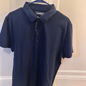 Express Men's Navy Polo Shirt